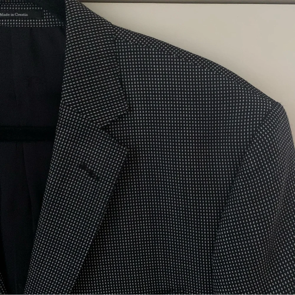 Versace Collection Black Wool Blazer